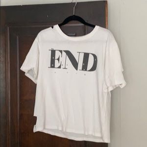 Destroyed White Tee